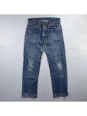 Levis 505 VTG 70s SS USA Single Stitch 1970s Jeans Med Wash Talon 33x30 Ac 32x29